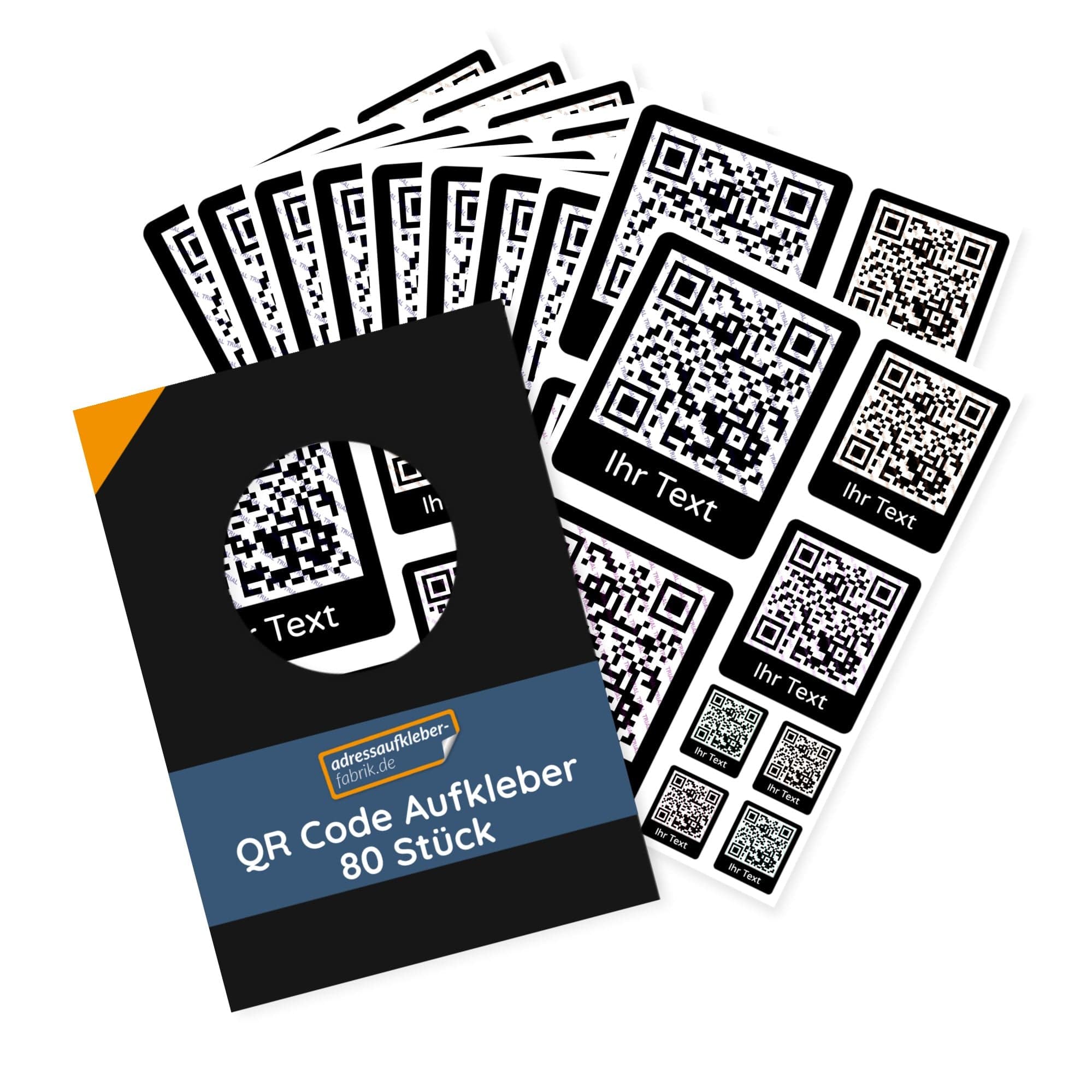 QR Code Aufkleber 