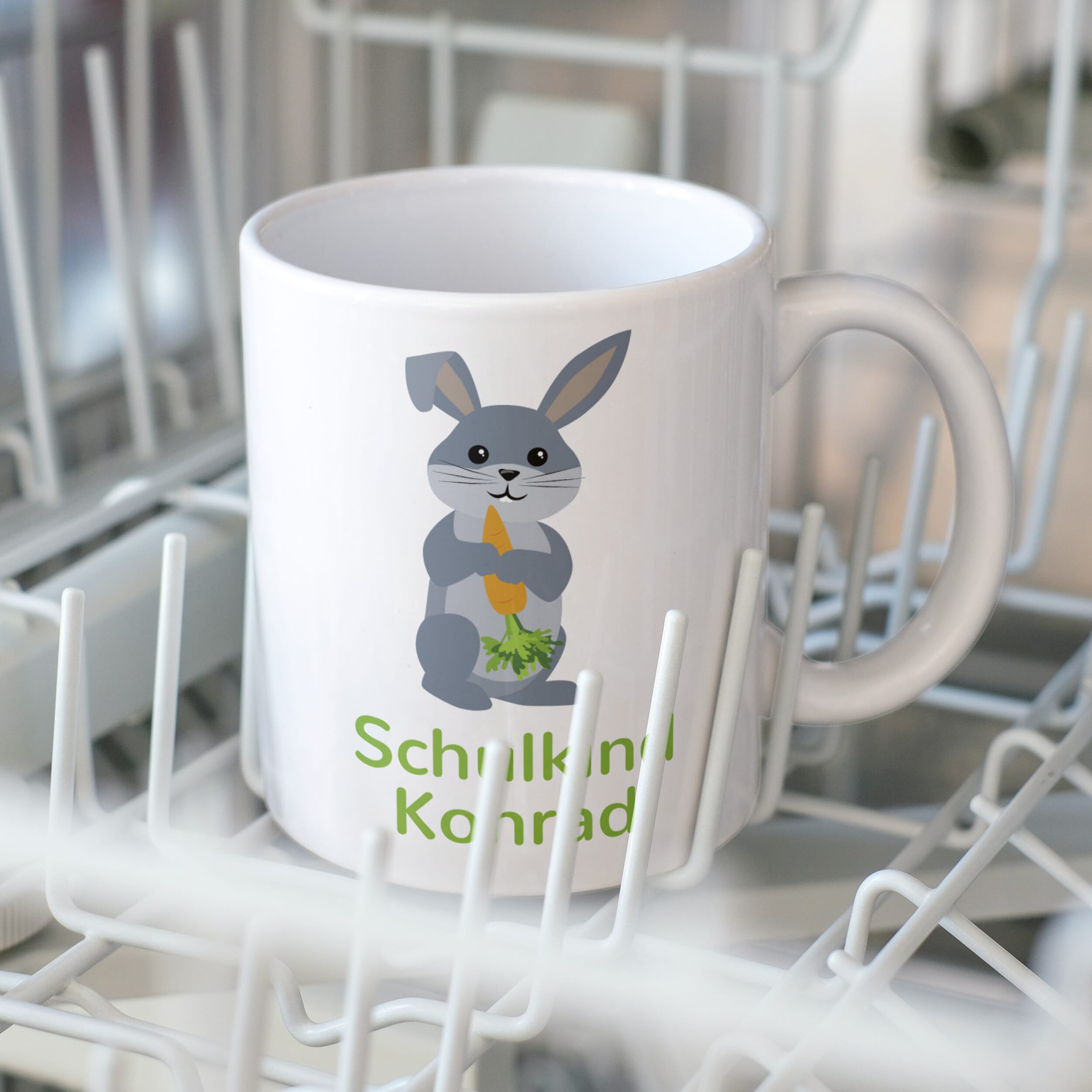 Keramiktasse mit Kindermotiv & individueller Druck